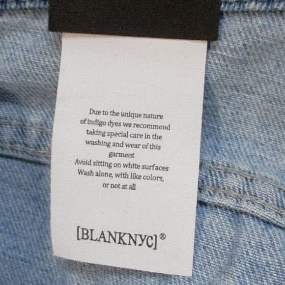 Blank NYC The Fulton Roll Up Frayed Hem Denim Short Size 28 - Picture 8 of 8